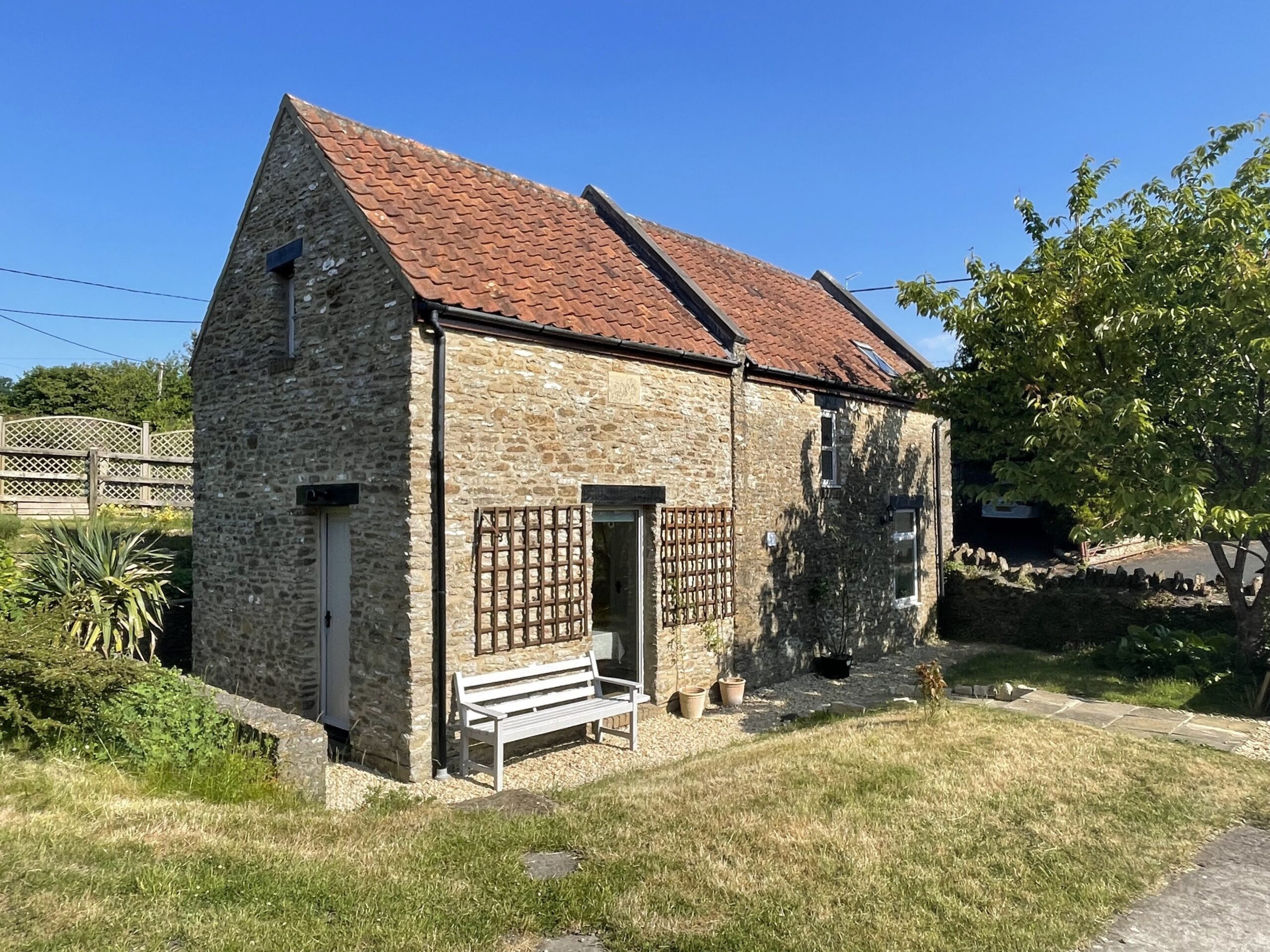 The exterior of the cottage